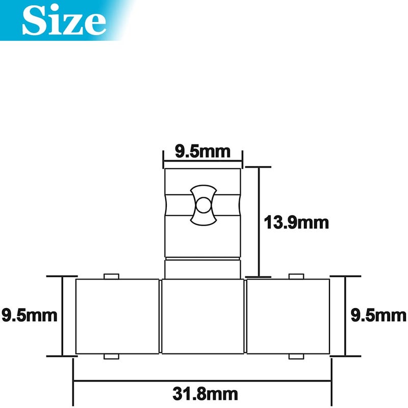Warmstor 6-Pack Female to Female BNC Adapter Splitter - 3-Way Connector for Antenna, CCTV, DVR, Camera - Image 5